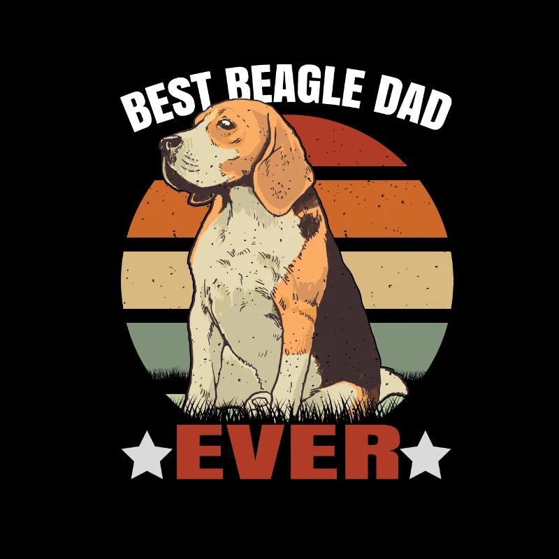 Dog Beagle Best Beagle Dad Ever