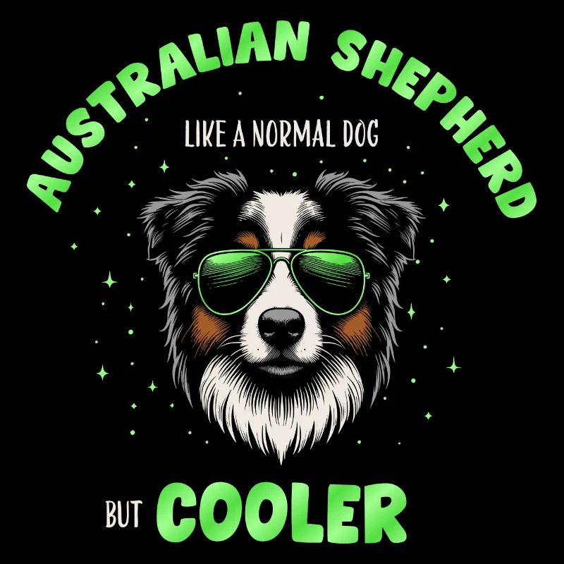 Aussie - comme un chien normal mais vert plus frais