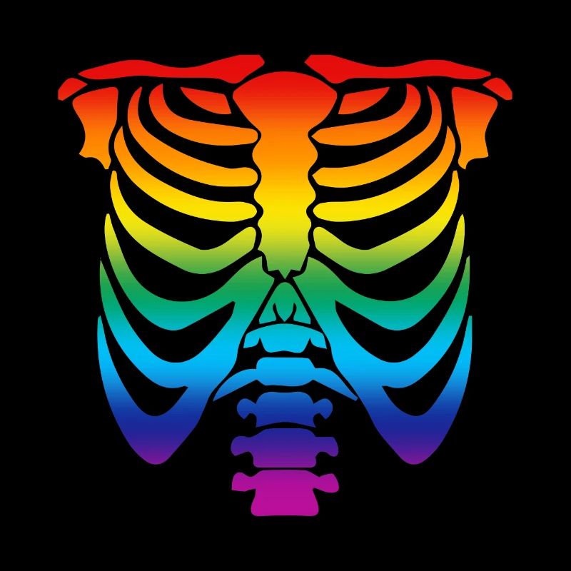 Regenbogen Skelett - Regenbogen Skelett