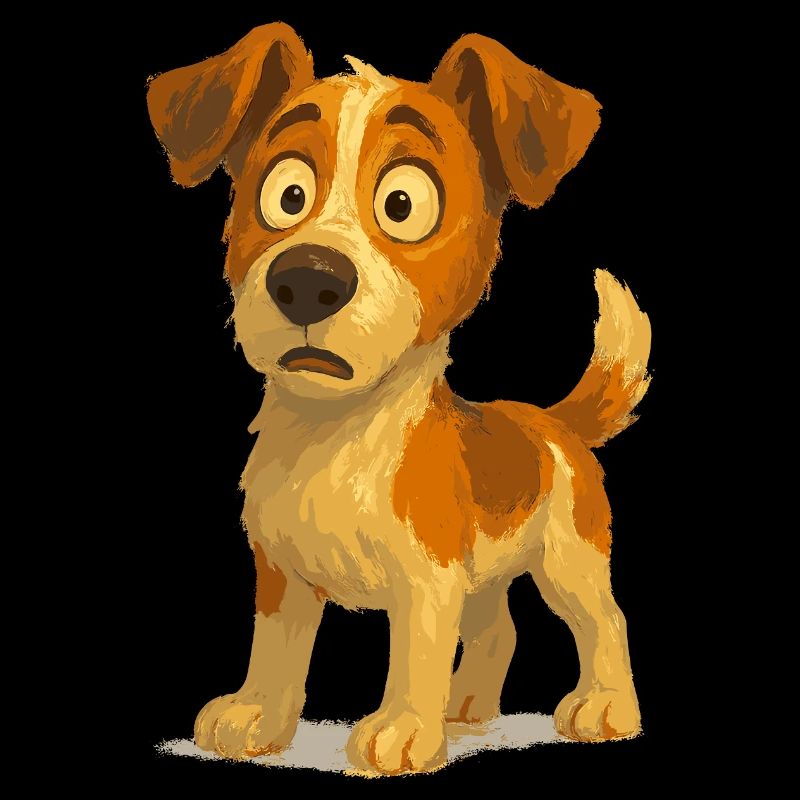 Jack Russell Terrier amazed