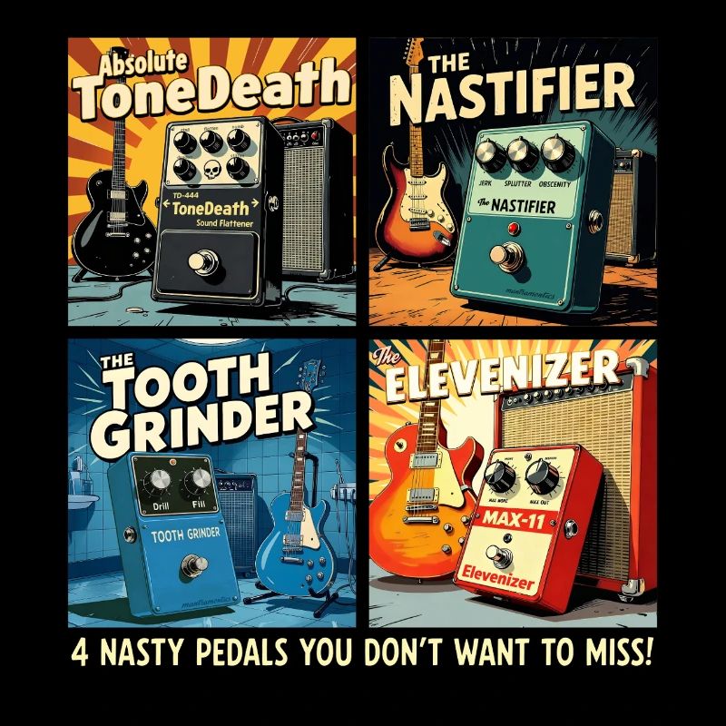 4 imaginary distortion pedals