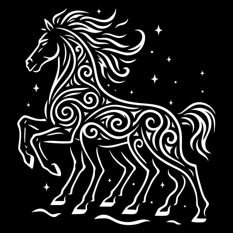 Rauhnächte Odin's Horse Sleipnir - Wild Hunt