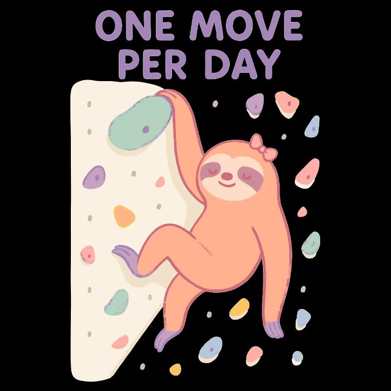 Faultier Bouldern: One Move Per Day Design