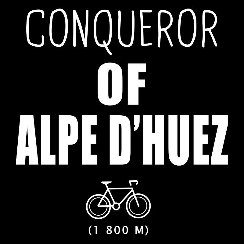 Conquérant des Alpes d’Huez à vélo Alpes
