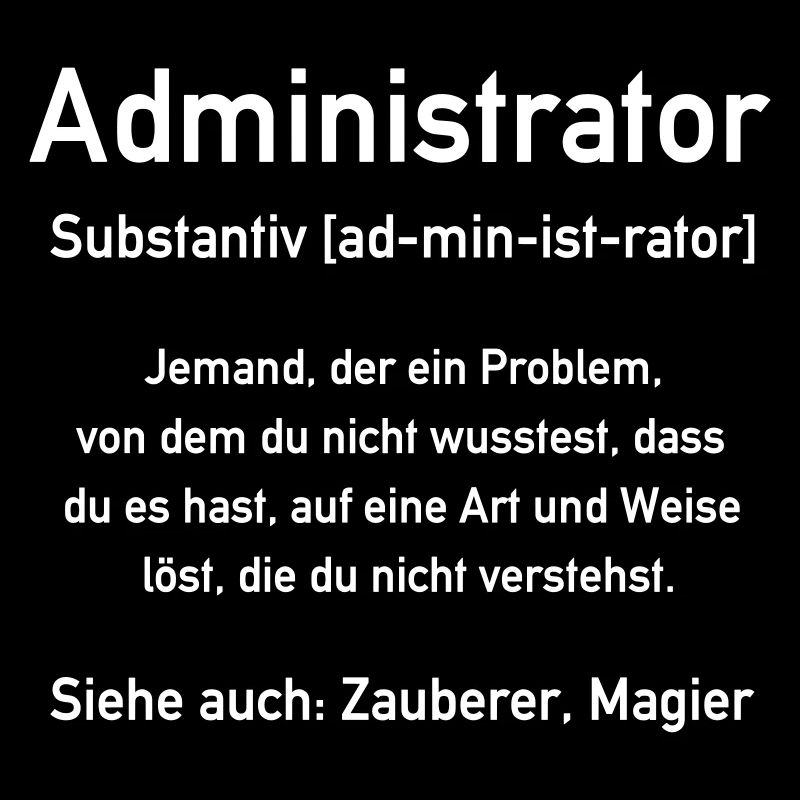 Administrator - Admin - In allen Vector Farben