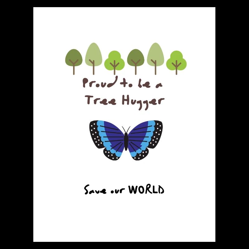 Proud to be a Tree Hugger Geschenk Geschenkidee