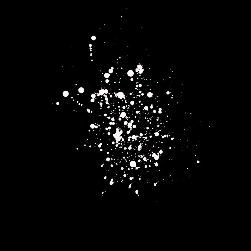 Splatter blob gift idea paint pattern swab