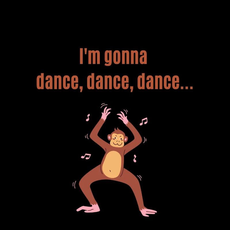 Fasching Dance danse danse danse.. Drôle de singe dansant