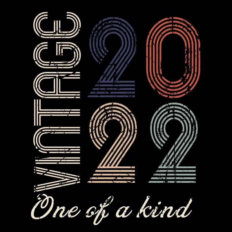 2. Jubiläum 2022 - Vintage-Retro-Geschenkidee