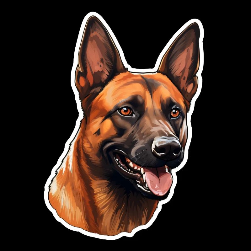 Belgian Malinois Kopf