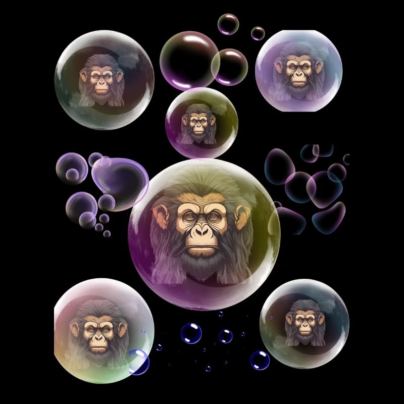 Soap Bubbles Monkey