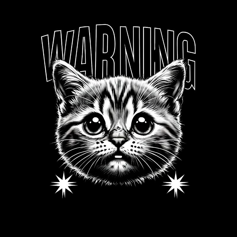 Avertissement chat Kitty Cadeau