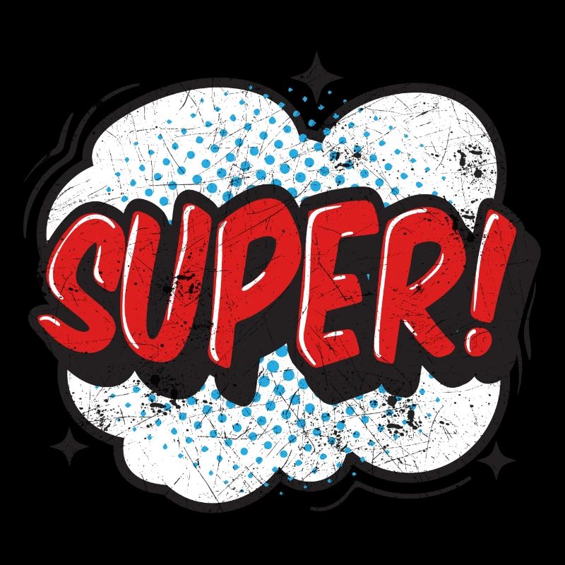 SUPER COMICSTYLE GRAFFITI COMIC 80s MOTIF GIFT