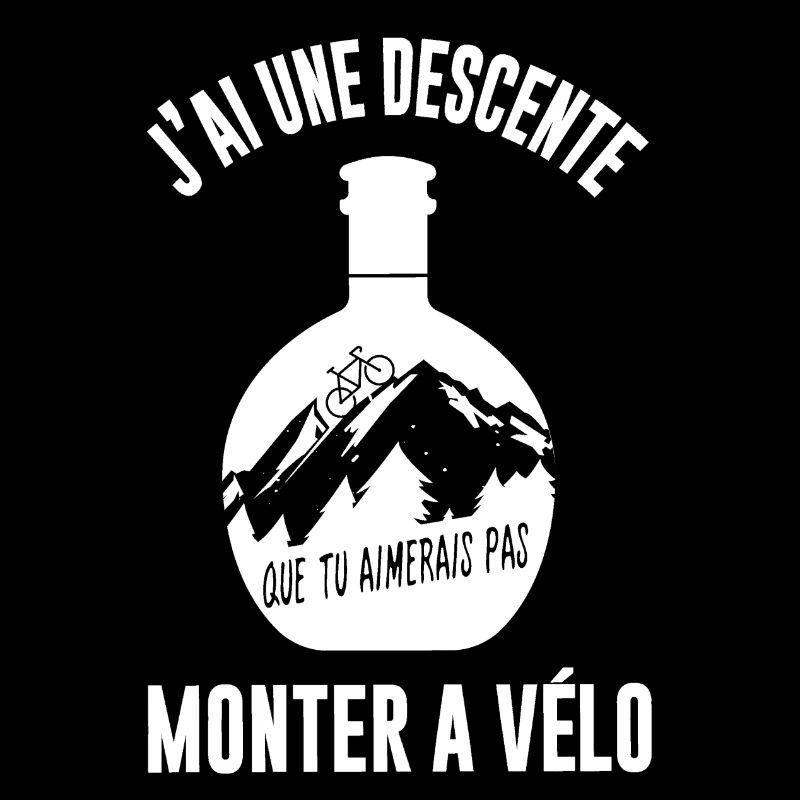 une descente à monter à vélo,cycliste,apéro