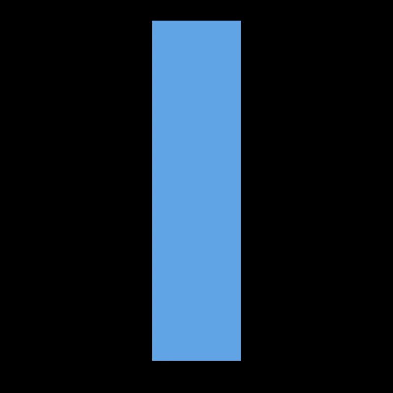 Blue line through the middle