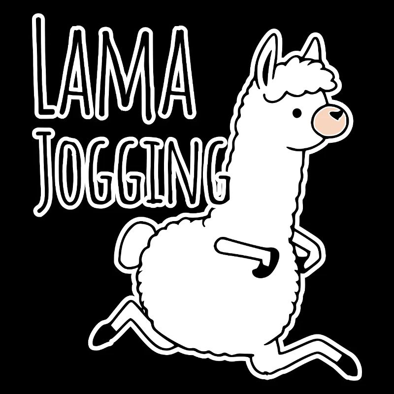 Lama Jogging - lustig der joggt ja wie ein Lama!
