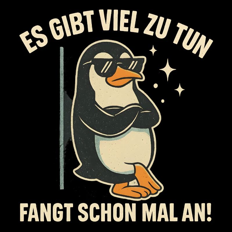 Pinguin mit Sonnenbrille Statement
