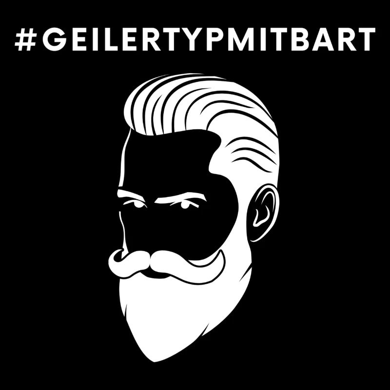 Geiler Typ Mit Bart Bartträger Barbier Vollbart