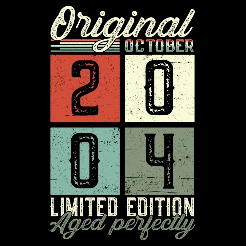 Original Oktober 2004 18. Geburtstag Geschenk Cool