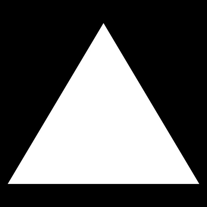 Triangle White Shape Math Gift Idea