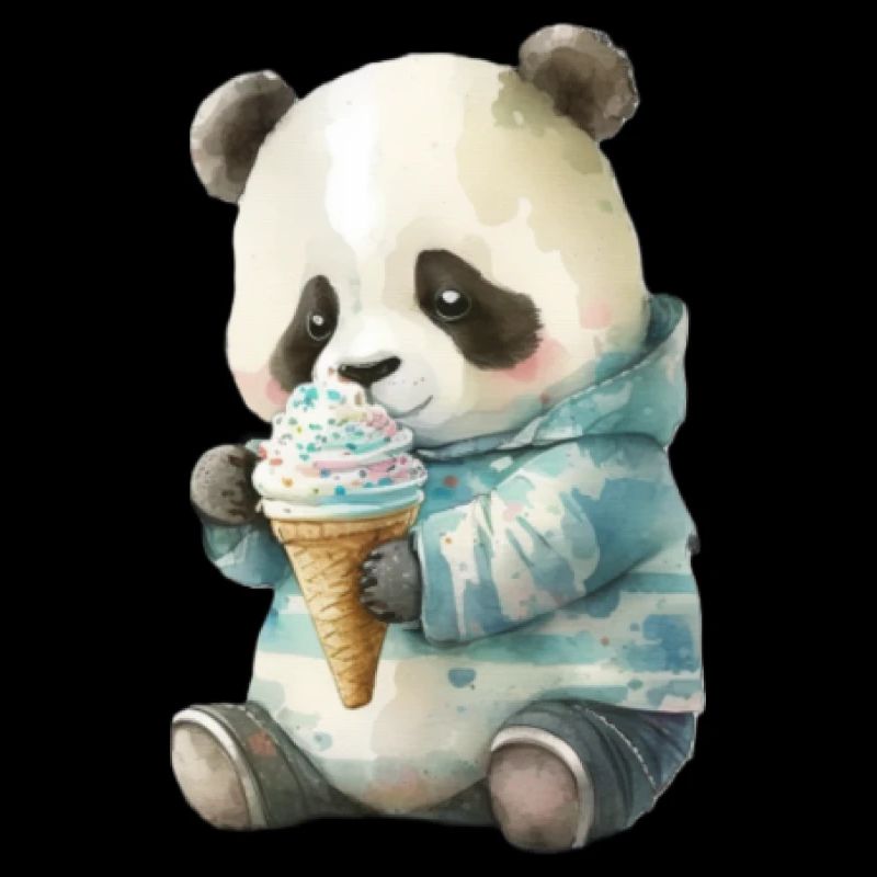 Panda - Eis essen