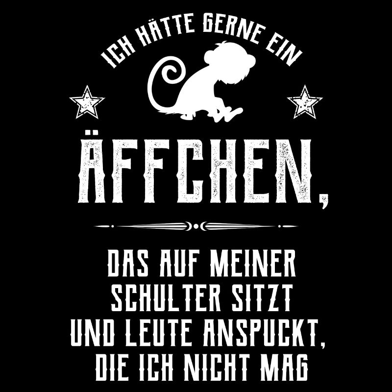 Äffchen auf Schulter