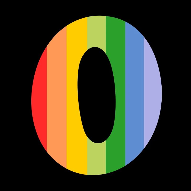 Buchstabe oder Regenbogen