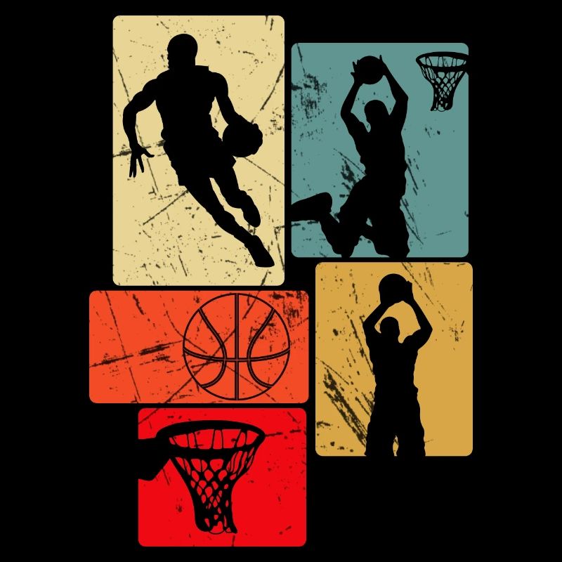 Basketball im Retro-Stil