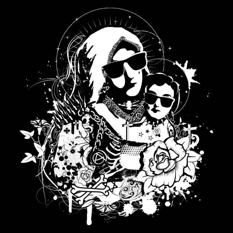 coole Muttergottes mit dem Jesuskind