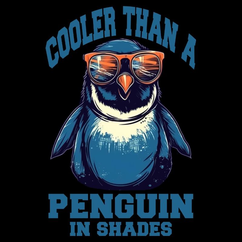 Pingouin cool avec des lunettes de soleil