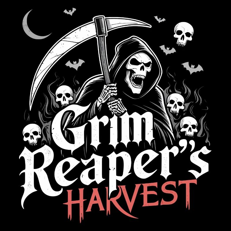 Düsterer Erntesensenmann