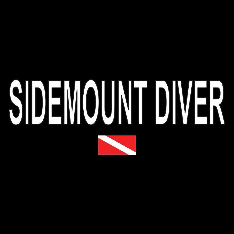 Cadeau de lettrage Sidemount Diver