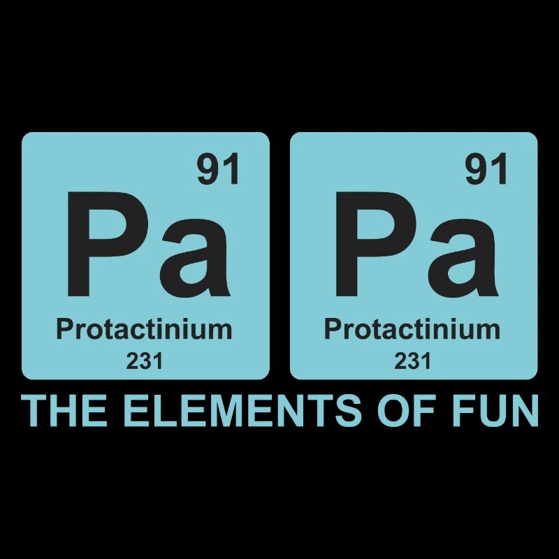 Papa Elemente Wissenschaft Geschenk Lustig Papa