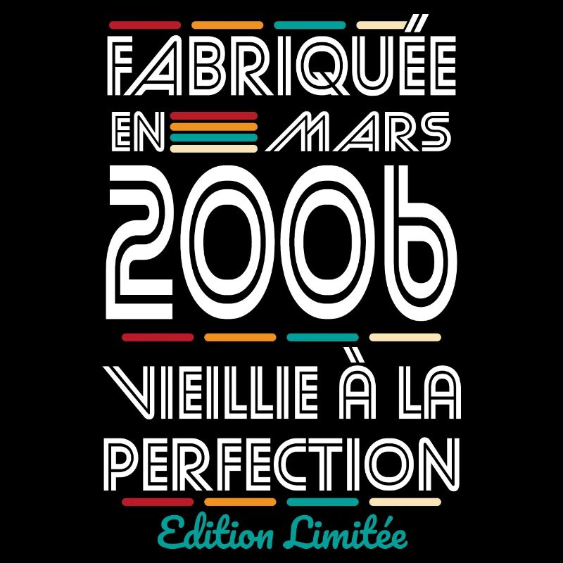 Anniversaire 18 ans - Fabriquée en Mars 2006