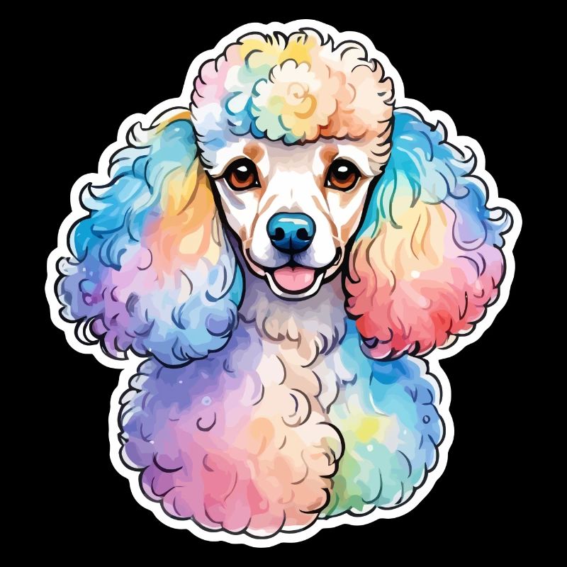 Caniche Aquarelles