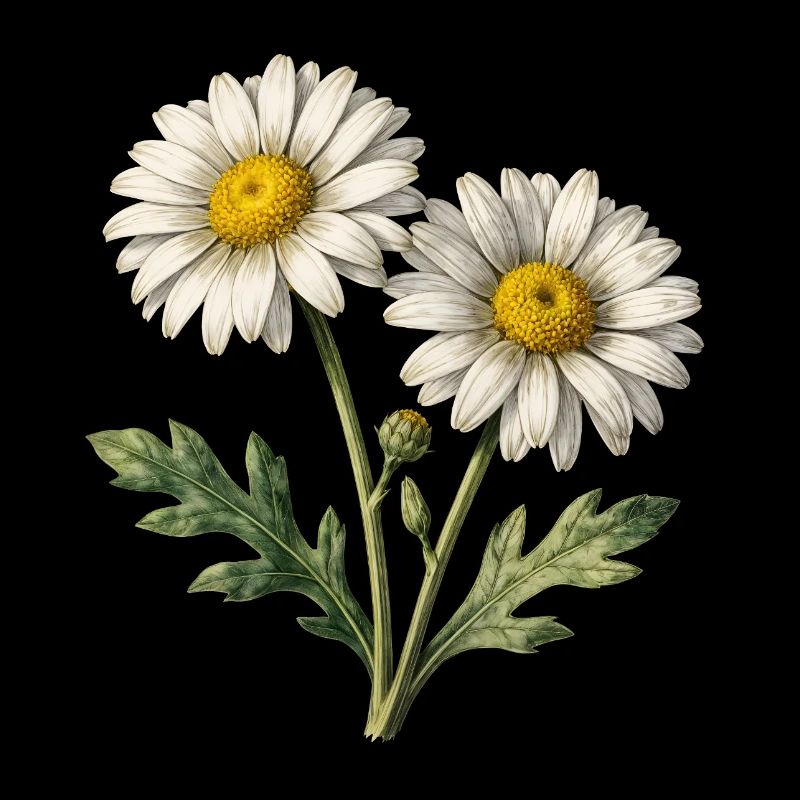 Helle Aquarell-Gänseblümchen