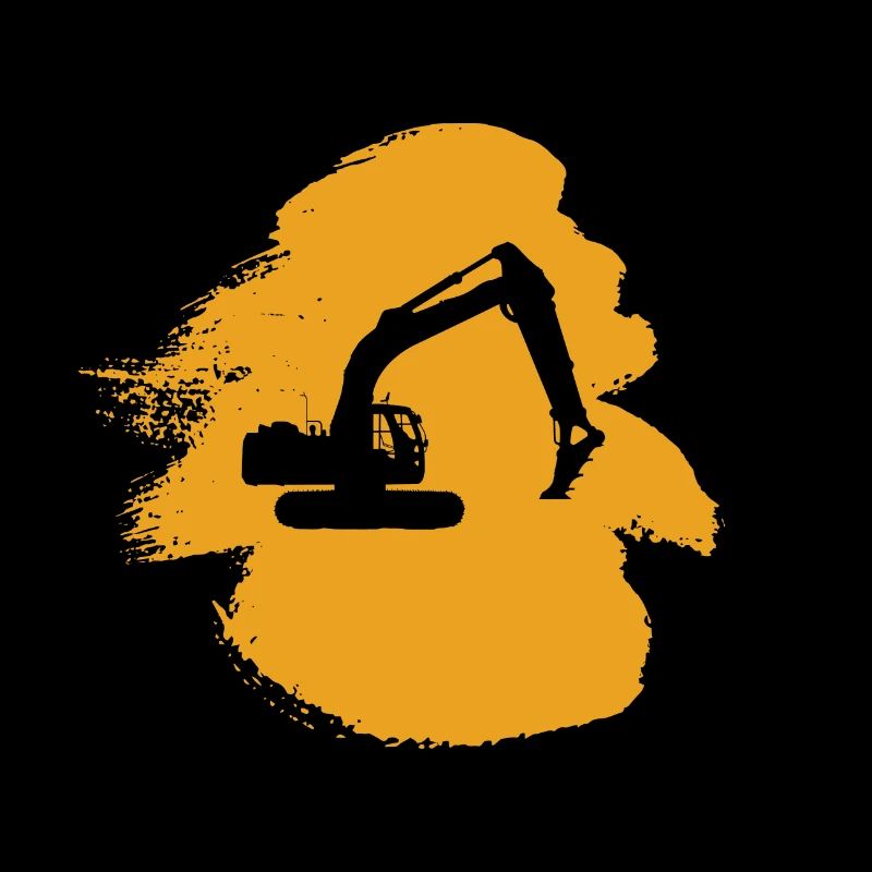 Baggerfahrerin Bagger Bauarbeiter