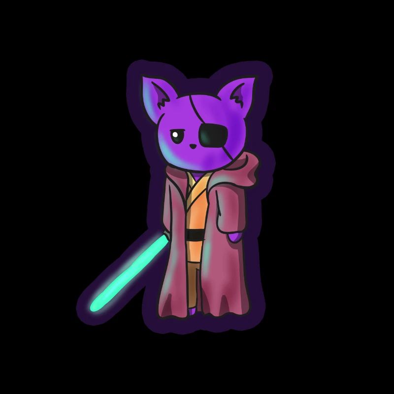 Jedi en forme de chat avec cache pour les yeux