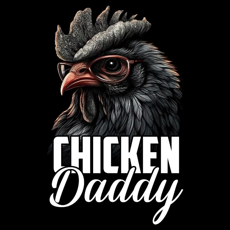 Chicken Daddy Chickens Father's Day Poultry Farmer Rooster