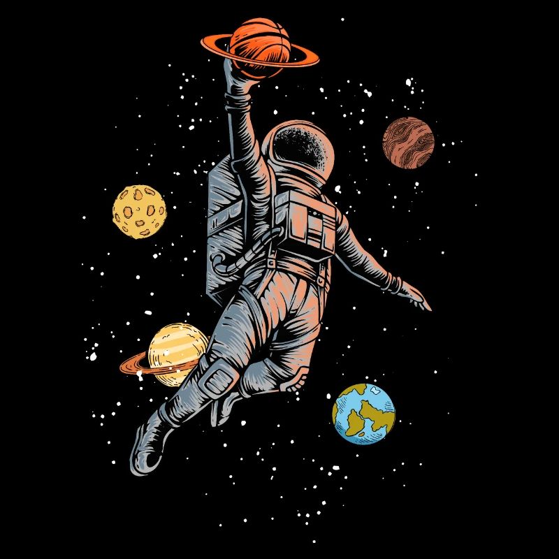 Spaceball Astronaute Basketball Spatial Spatial