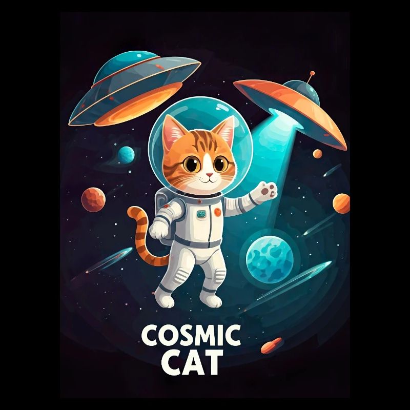 Chat cosmique – Chat astronaute de l’espace