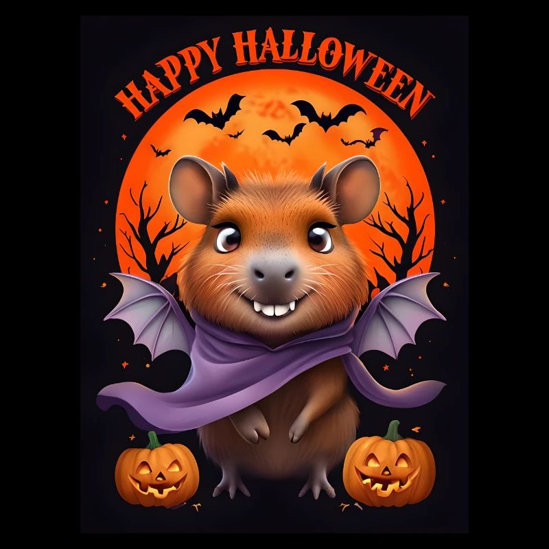 Halloween Capybara Geist Geschenkidee