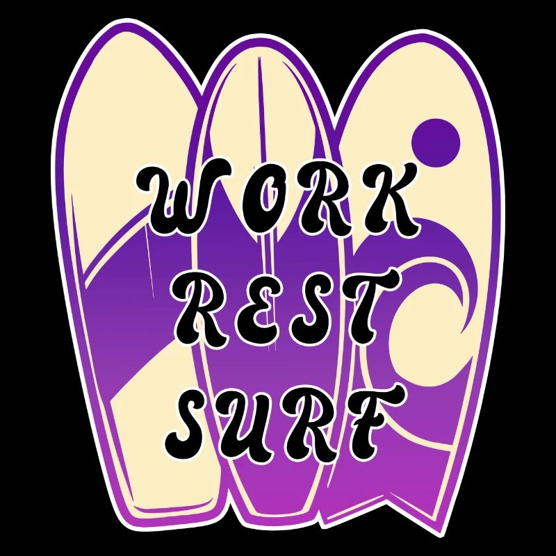 Surfing Spruch Design