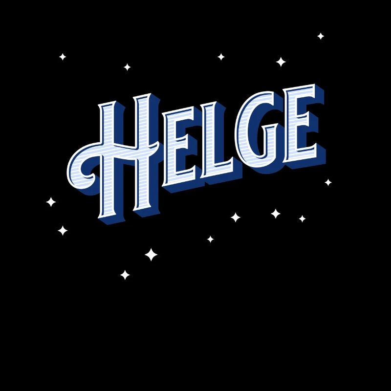Helge's name personalized