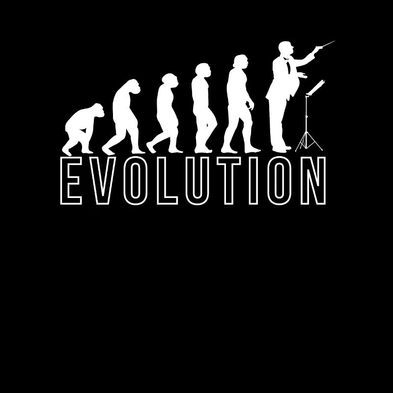 Evolution Dirigent T-Shirt Geschenk