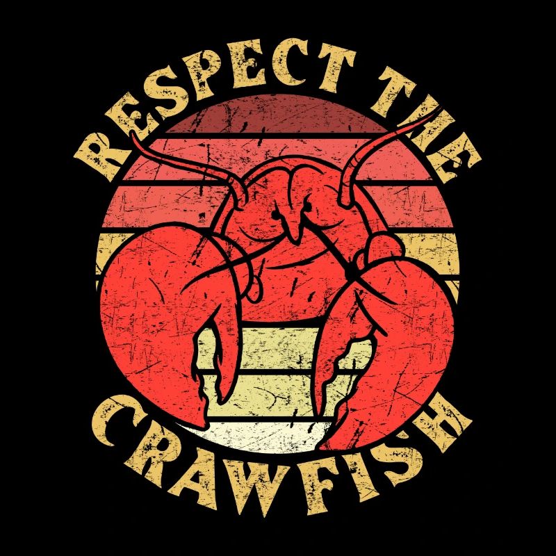 Cadeau de chemise Respect The Crawfish