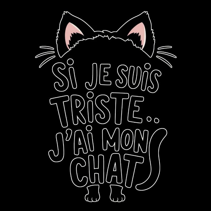 si je suis triste... j'ai mon chat