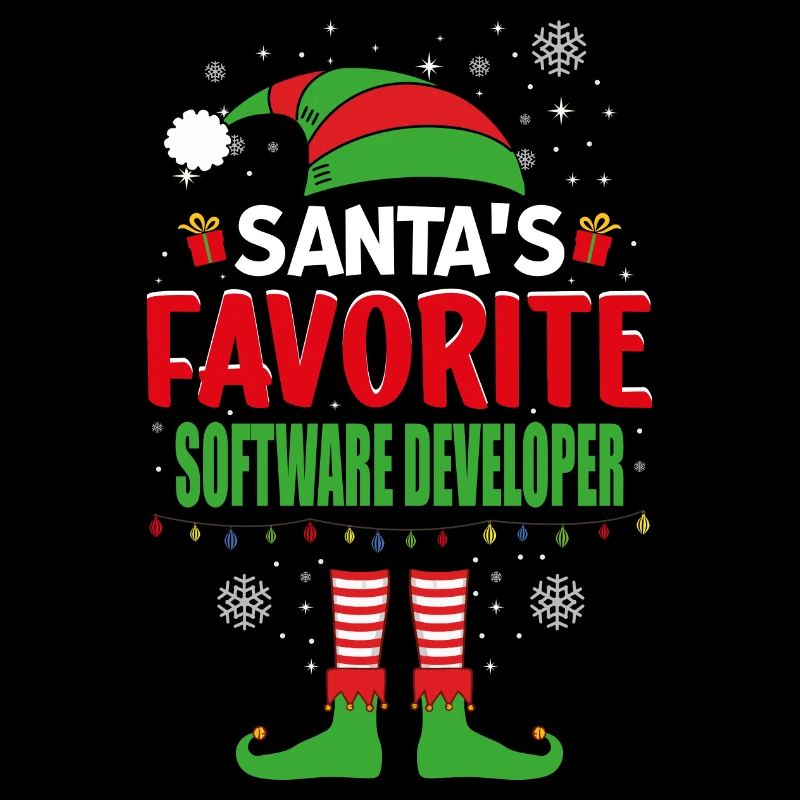 Santa's Favorite Software Developer Elf Christmas