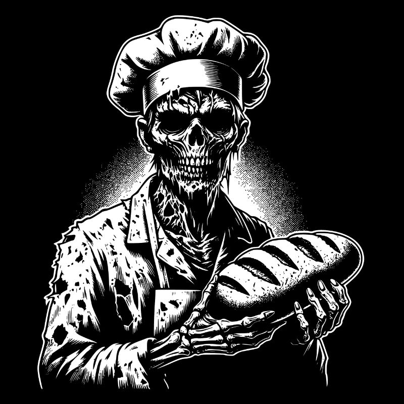 Zombie Bäcker gruseliger Bäcker