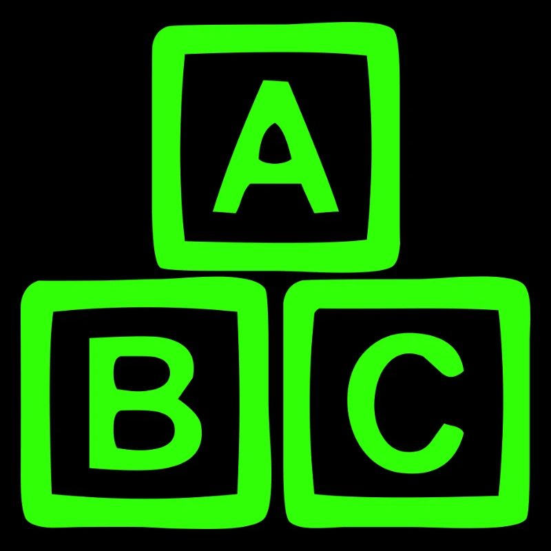 Bloc Néon ABC Art - Imprimé Coloré